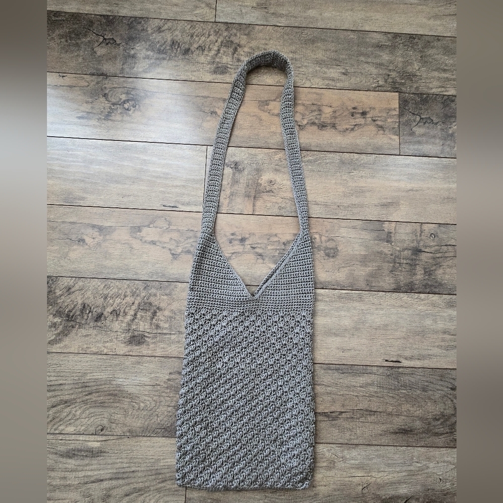 Emanuel Geraldo Gray Crochet Bag